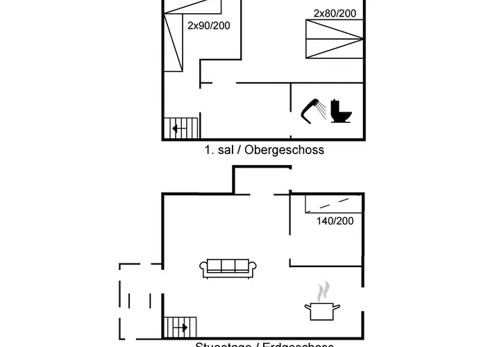 Lejlighed Aswith - 2-3km From The Sea By Interhome *